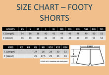 Load image into Gallery viewer, 2026 Cape York Event Footy Shorts # 2 - Black &amp; Purple
