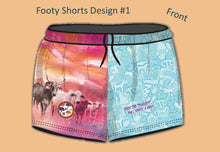Load image into Gallery viewer, 2026 Cape York Event Footy Shorts # 1 - Blue &amp; Pink
